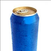 Picture Of Blue Aluminium Can